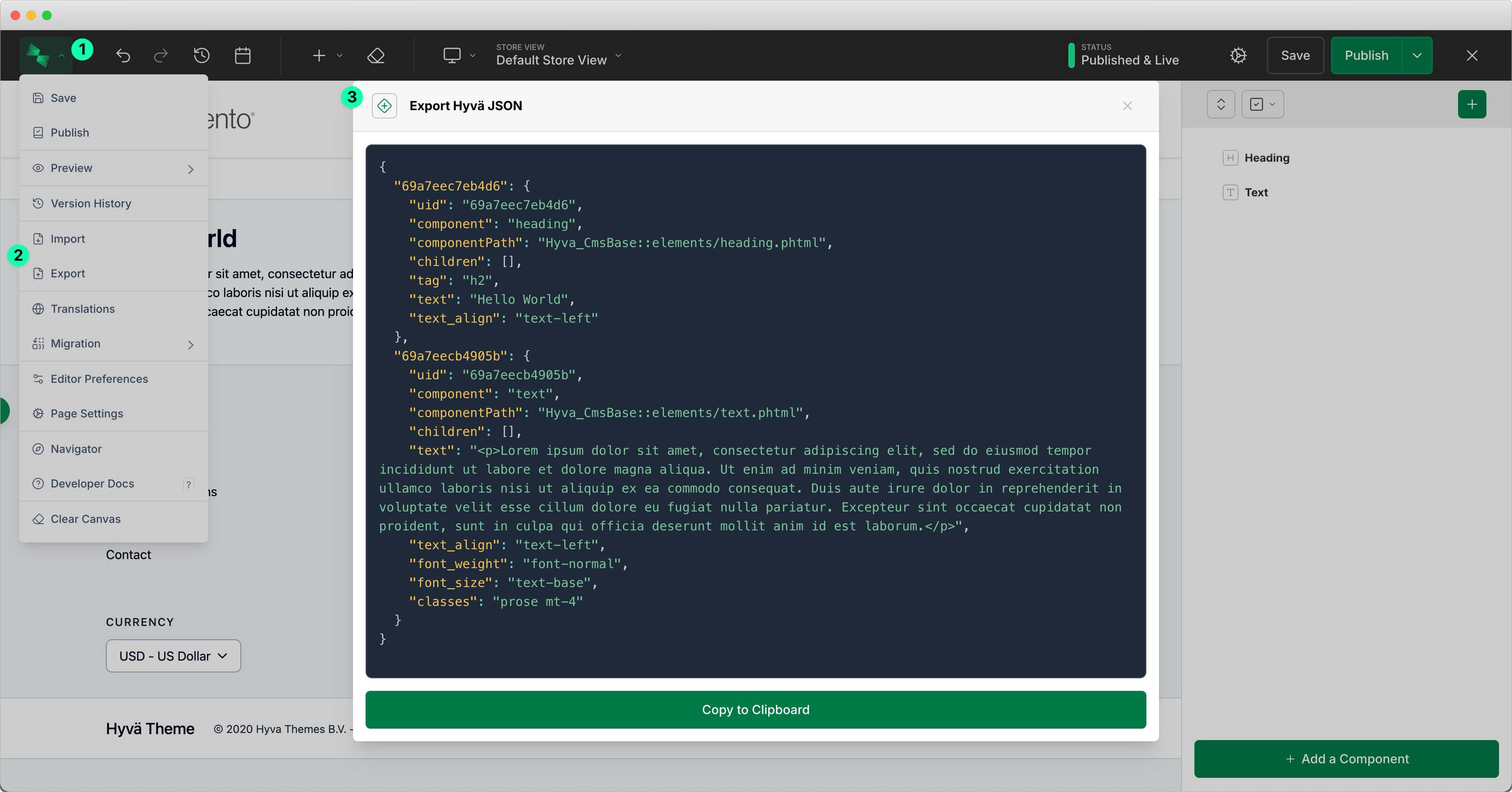 Accessing Import and Export